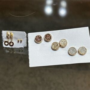 Assortment Gold Stud Earrings